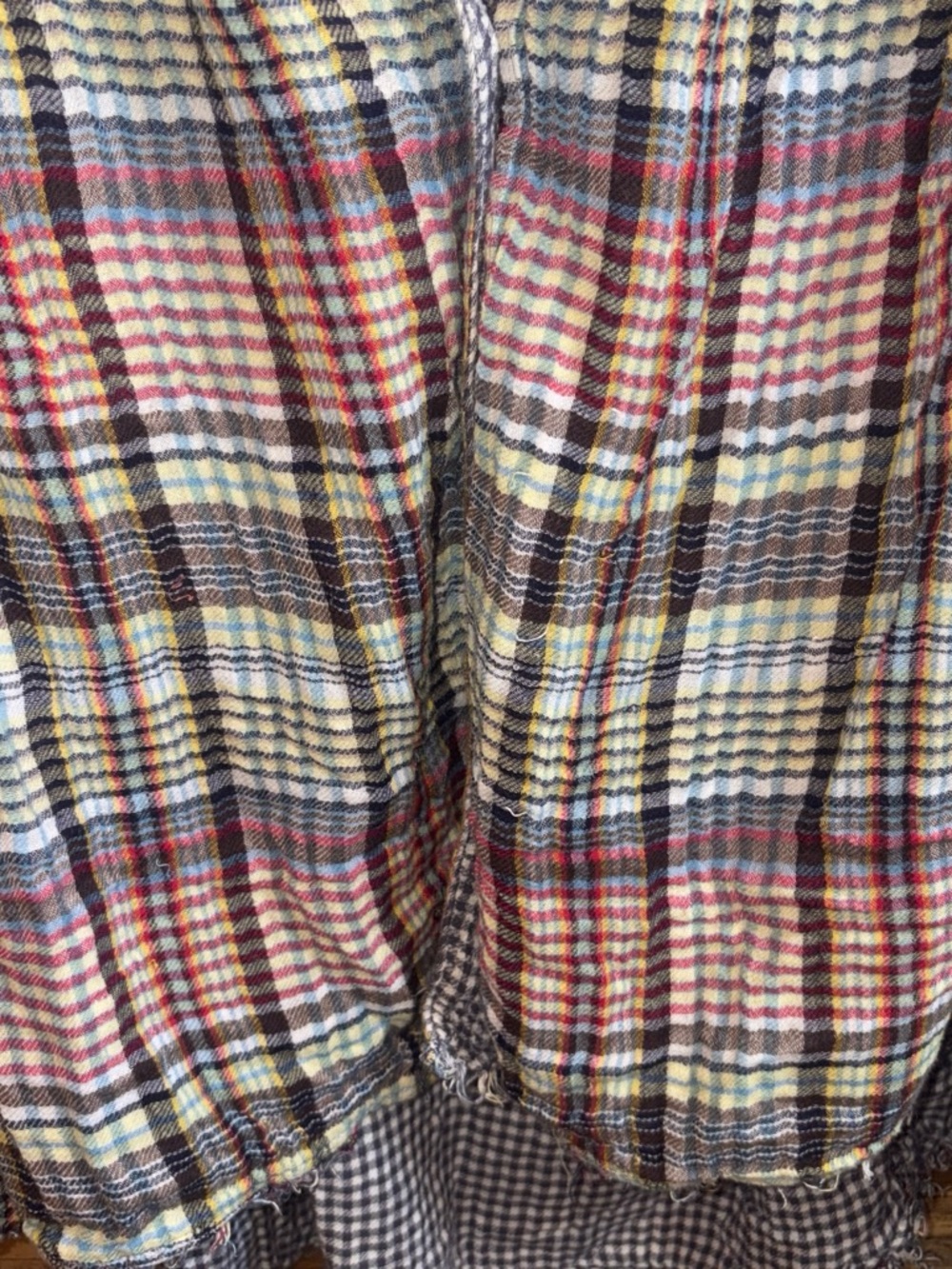 Free People Multi-Color Plaid Button-Front Flannel - Picture 2 of 5